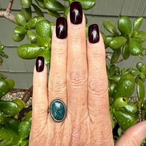 Morenci Turquoise Sterling Silver Ring Size 6